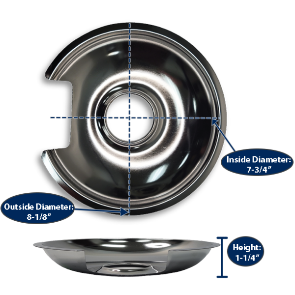 8” Chrome Universal Pan